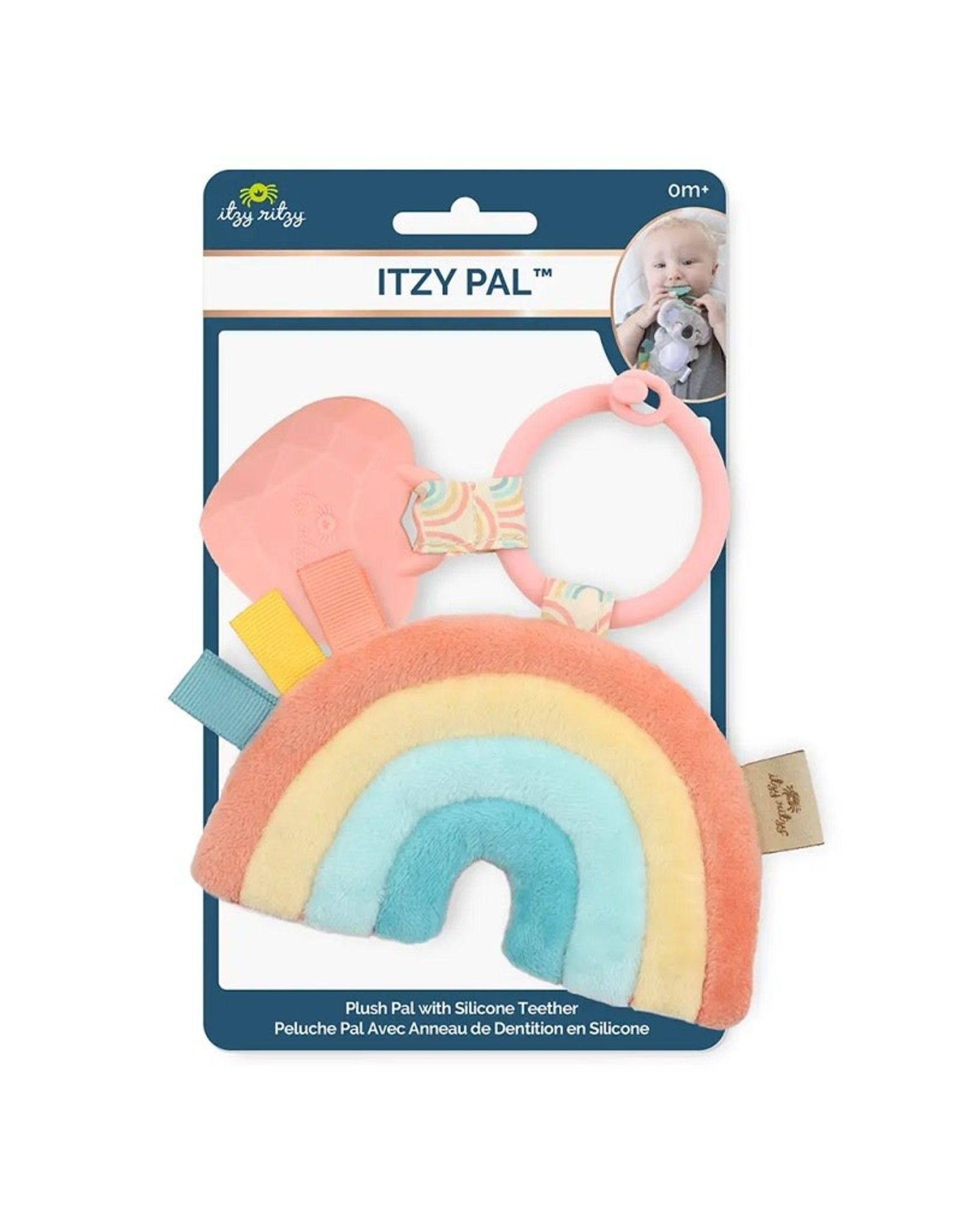 Itzy Ritzy Itzy Pal™ Plush + Teether Rainbow