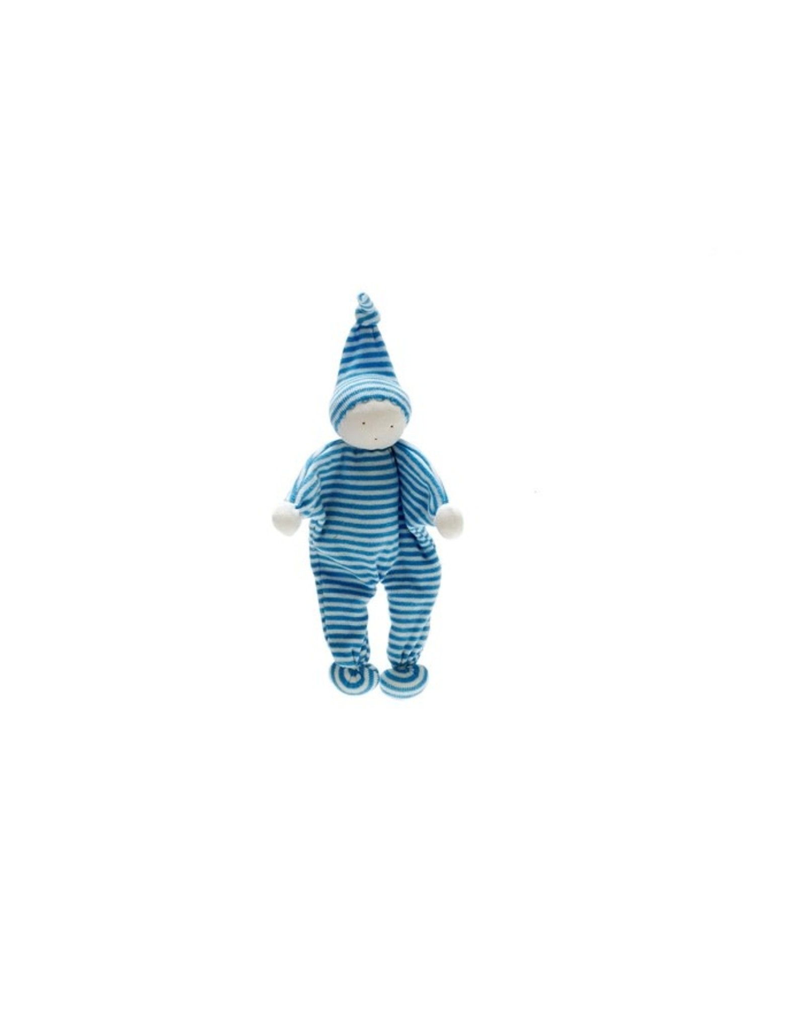 Under the Nile Organic Scrappy Baby Doll Aqua  & White Stripe