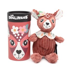 Les Déglingos, France Melimelos the Deer Plush with Gift Bank Box