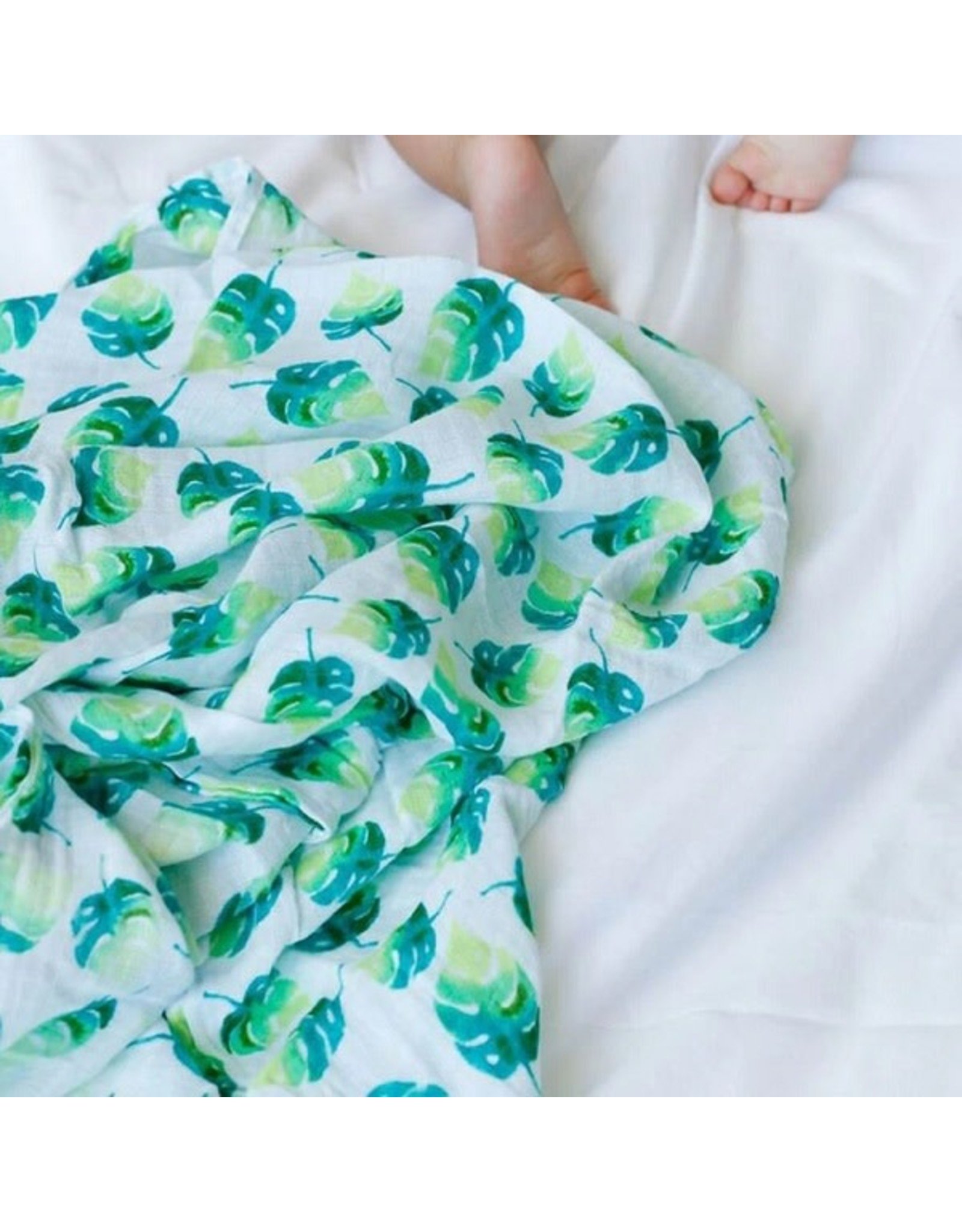 Malabar Baby Leaf Organic Cotton Muslin Blanket