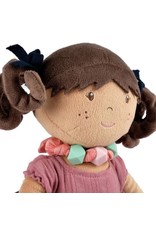 Tikiri Mandy Rag Doll with Friendship Bracelet in Dusty Rose Dress