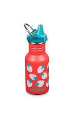 Klean Kanteen Kid Kanteen Narrow Sippy 12 oz - Coral Strawberries