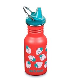 Klean Kanteen Kid Kanteen Narrow Sippy 12 oz - Coral Strawberries