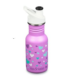 Klean Kanteen Kid Kanteen Narrow Sport 12 oz - Orchid Hearts