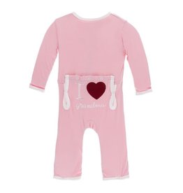 Kickee Pants Applique Coverall with Zipper in Lotus I Love Grandma