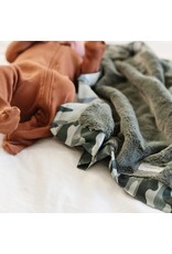 Saranoni Camo Satin Back Receiving Blanket