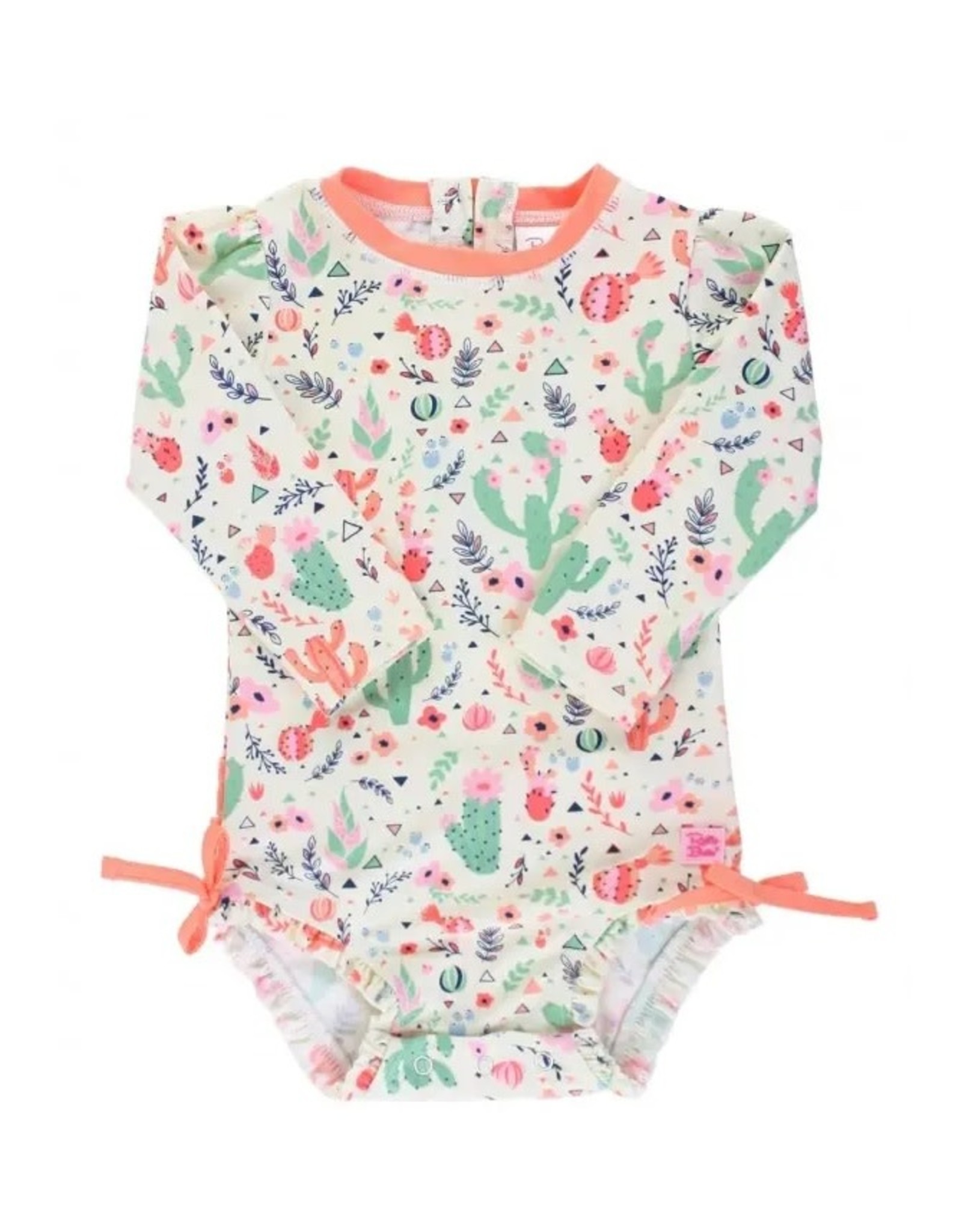 RuffleButts Desert Blossoms One Piece Rash Guard