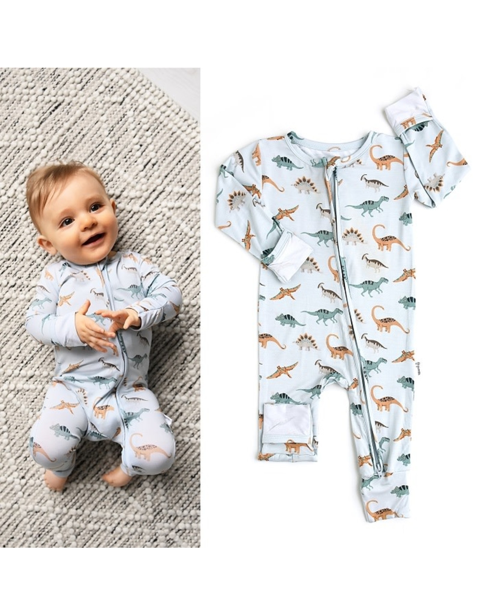 Gigi and Max Maddox (Dino Print ) Zipper Coverall