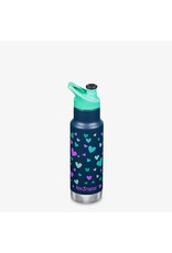 Klean Kanteen Kid Classic Narrow Insulated 12 oz - Navy Hearts