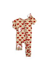 Gigi and Max Cupid Heart Ruffle Coverall with Zipper