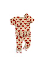 Gigi and Max Cupid Heart Ruffle Coverall with Zipper