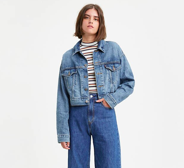 levi's cropped trucker jacket