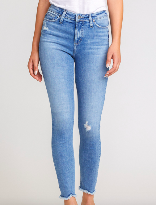 silver ankle jeans