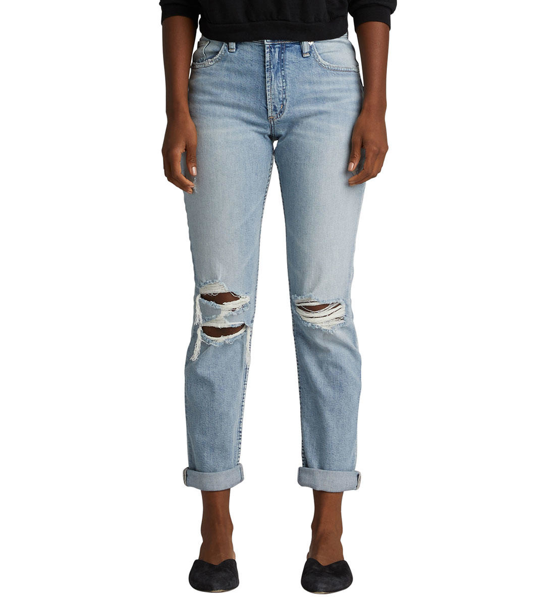 silver jeans boyfriend