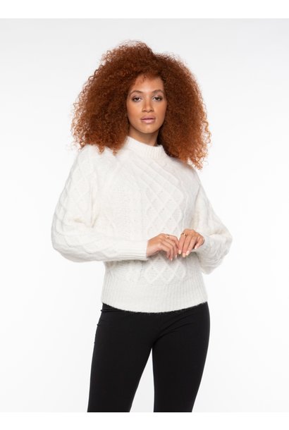 Cable Knit Sweater CRM