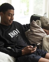 Le crewneck 1804 unisexe |  noir, black