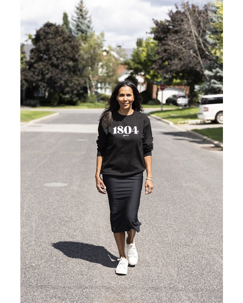 Le crewneck 1804 unisexe | noir, black