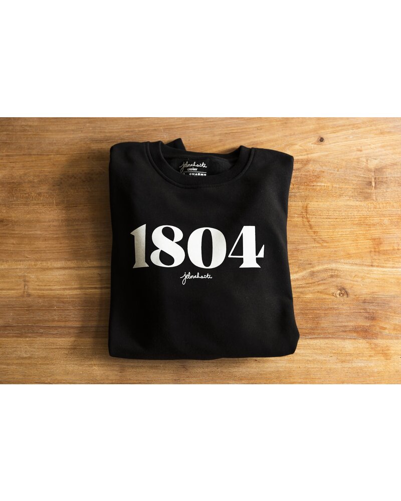 Le crewneck 1804 unisexe | noir, black