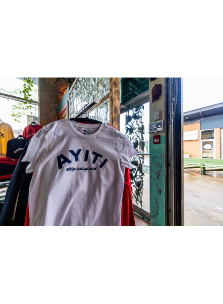Le tee-shirt Ayiti ekip nasyonal - blanc/white