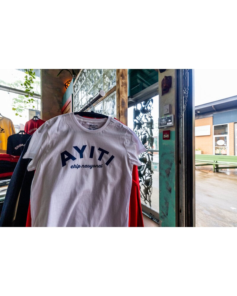 Le tee-shirt Ayiti ekip nasyonal - blanc/white
