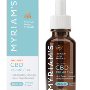 Myriam's Hemp | CBD OIL TINCTURE | DAILY 25 | 750mg | THC FREE | 30ml BOTTLE |