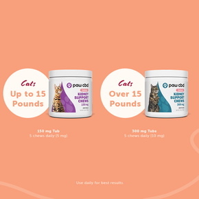 cbdMD | PAW CBD | KIDNEY SUPPORT CHEWS FOR CATS | 2 LEVELS |