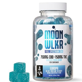 MOONWLKR | MOON WLKR | CBD:THC GUMMIES EUROPA | 750mg CBD : 150mg THC | 30 COUNT |