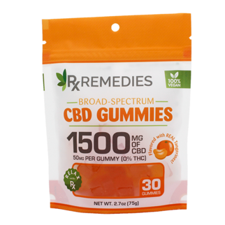 | Rx Remedies | CBD GUMMIES | 1500mg | 50mg Per GUMMY | NO THC |