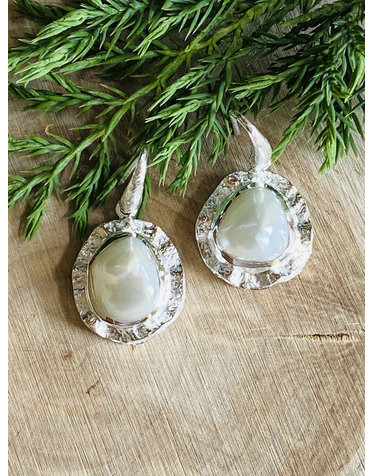 Pearl Double Sterling Earrings