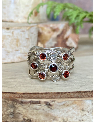 Rhodolite Garnet Ring - size 8.5