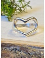 Sterling Silver Heart Ring - Size 6.5