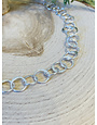 Hammered Round Link Sterling Chain