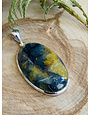 Nellite Large Oval Sterling Pendant