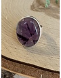 Record Keeper Amethyst Oval Sterling Ring - Size 9