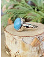 Larimar Small Oval Ring - Size 5.5
