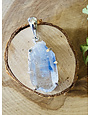 Blue Dumortierite in Quartz Sterling Pendant