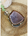 Agate Geode Sterling Pendant RP