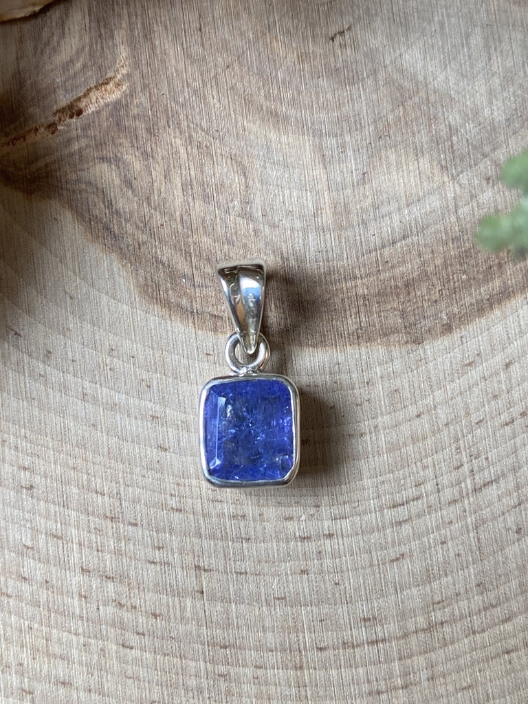 Tanzanite Emerald Cut Small Sterling 