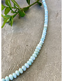 Larimar Beaded Necklace - Small Beads