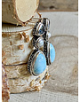 Marahlago Azure Pear Earrings
