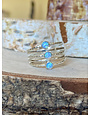 Opalite 3 Stone Sterling Multi-Band Ring