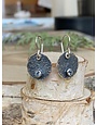 Sterling Shield & Aquamarine Earrings