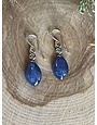 Kyanite 2-Stone Sterling Drop Earrings