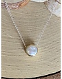 Pearl w/GP Dainty Sterling Necklace