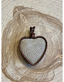Charlevoix Stone Copper Wrapped Heart Pendant