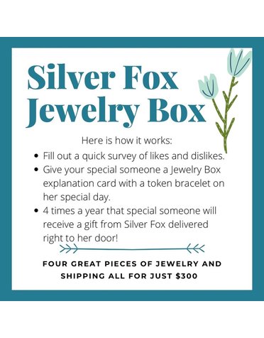 Silver Fox Jewelry Box $300