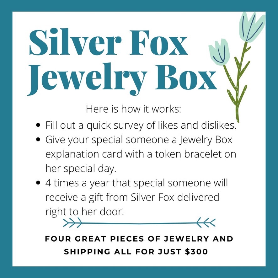 Silver Fox Jewelry Box $300