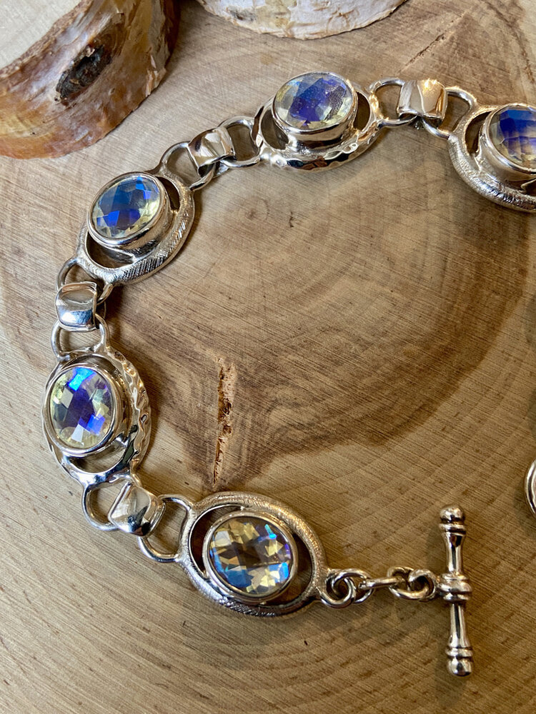 Titanium Quartz Silver Bracelet