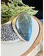 Ornate Sterling & Labradorite Cuff - Lg