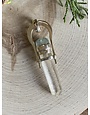 Quartz Crystal Point w/Aquamarine Top